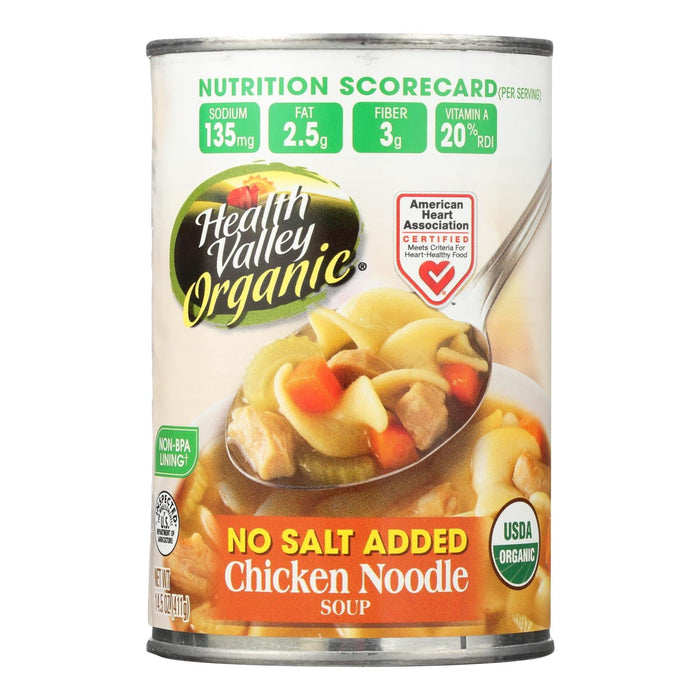 Health Valley Organic Chicken Noodle Soup, 14.5 Oz. (Pack of 12)