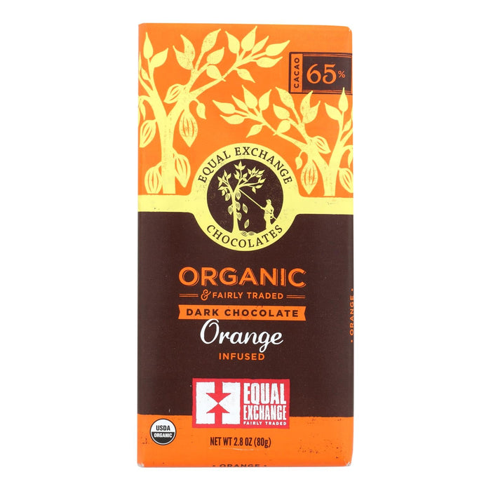 Equal Exchange Organic Orange Chocolate Bars - 12 Pack, 2.8 Oz. Each