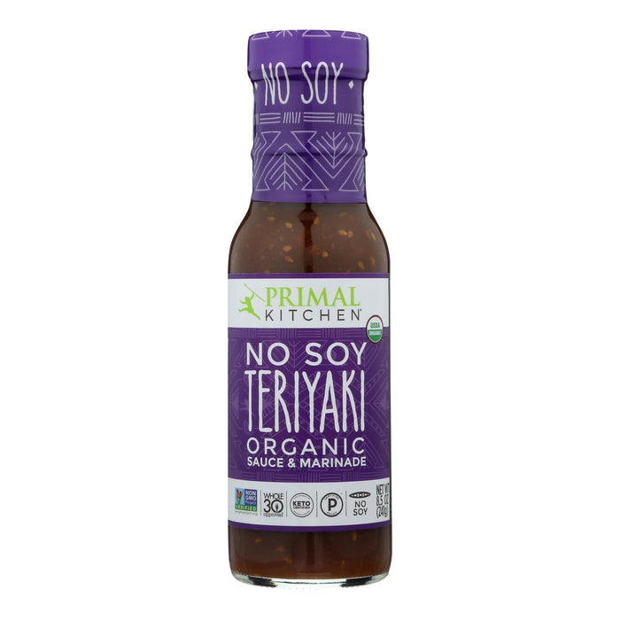 Primal Kitchen No-Soy Teriyaki Sauce, 8.5 Oz (Pack of 6)