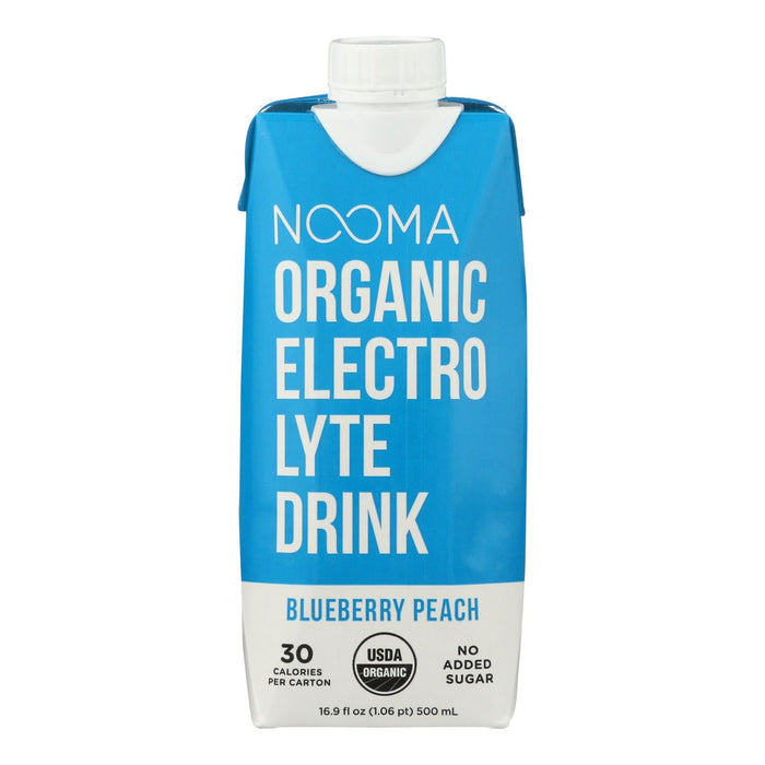 Nooma Organic Blueberry Peach Electrolyte Drink, 12 Pack - 16.9 fl.oz. Each