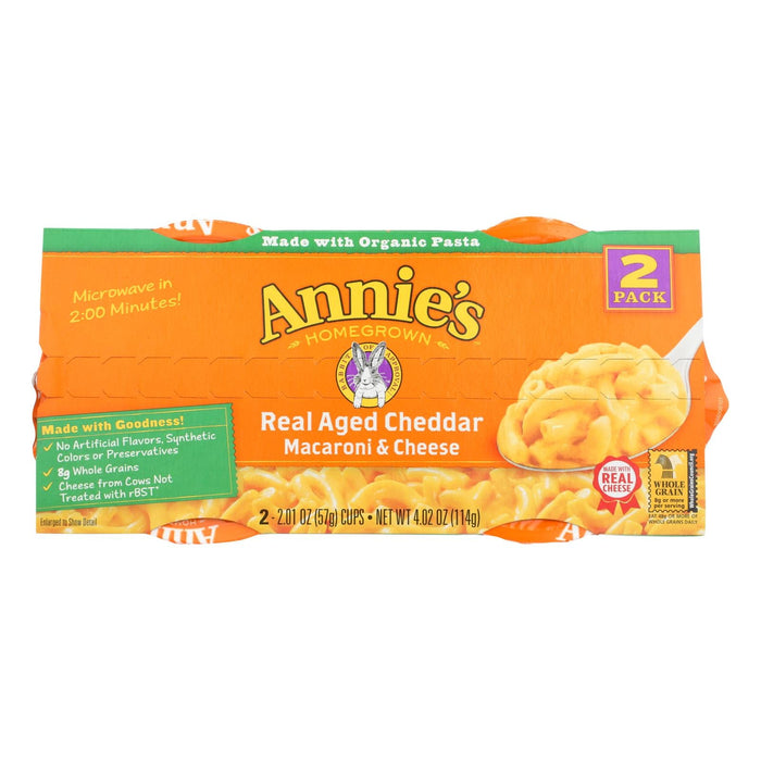 Annie's Real Aged Cheddar Macaroni and Cheese, 4.02 Oz (Pack of 6)