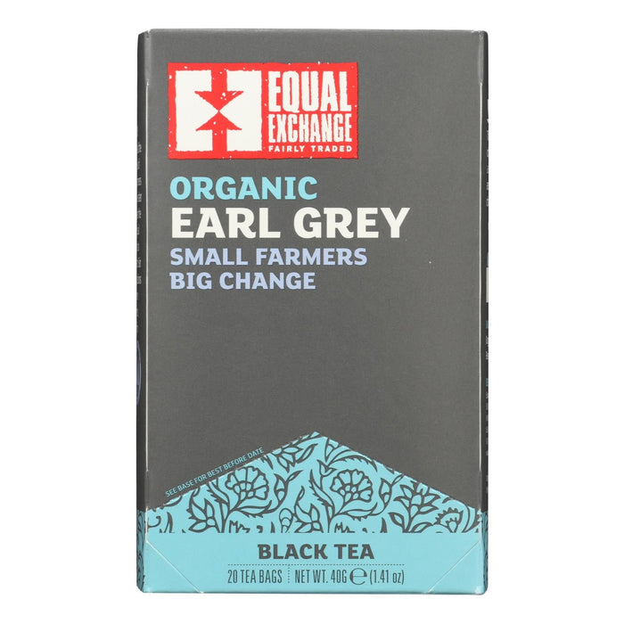 Equal Exchange Organic Earl Grey Tea (Pack of 6, 20 Tea Bags)