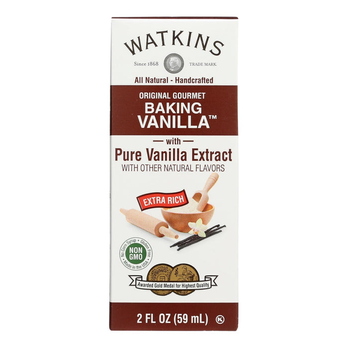 Watkins Double Strength Vanilla Extract (2 fl oz x 12): Rich Flavor, Bake & Freeze Proof