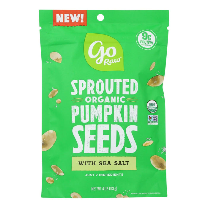 GoRaw Sprouted Pumpkin Seed Snack (10-Pack, 4oz Packs)