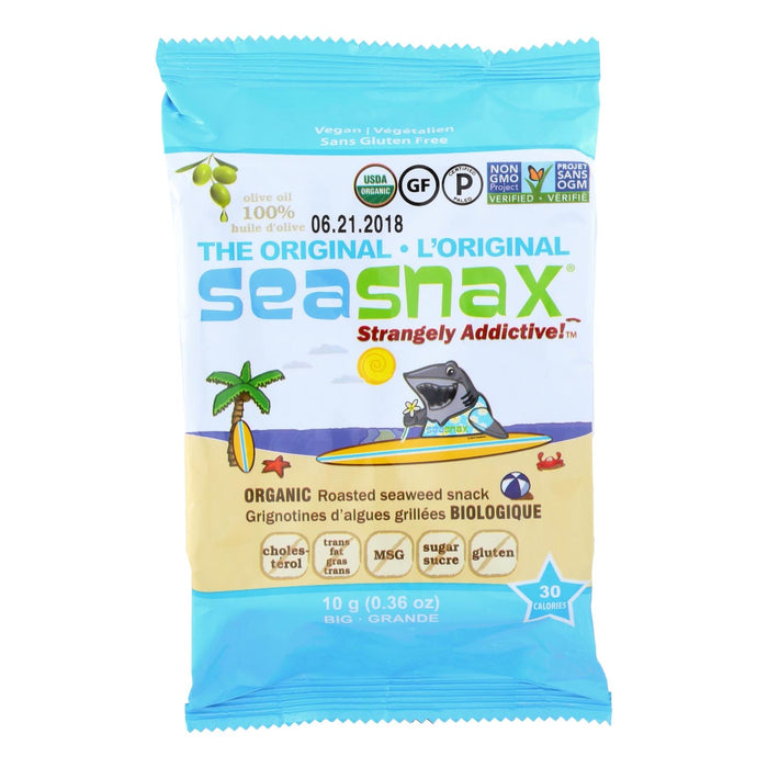 Seasnax Organic Classic Single 0.36 Oz., 5 Full Sheets (Case of 12)