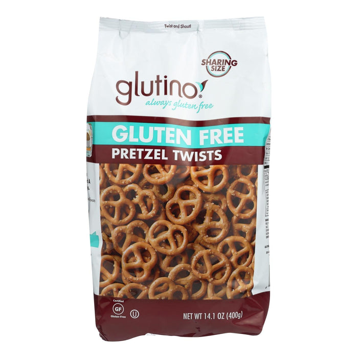 Glutino Gluten-Free Pretzel Twists, Family Size, 14.1 Oz. (Pack of 12)