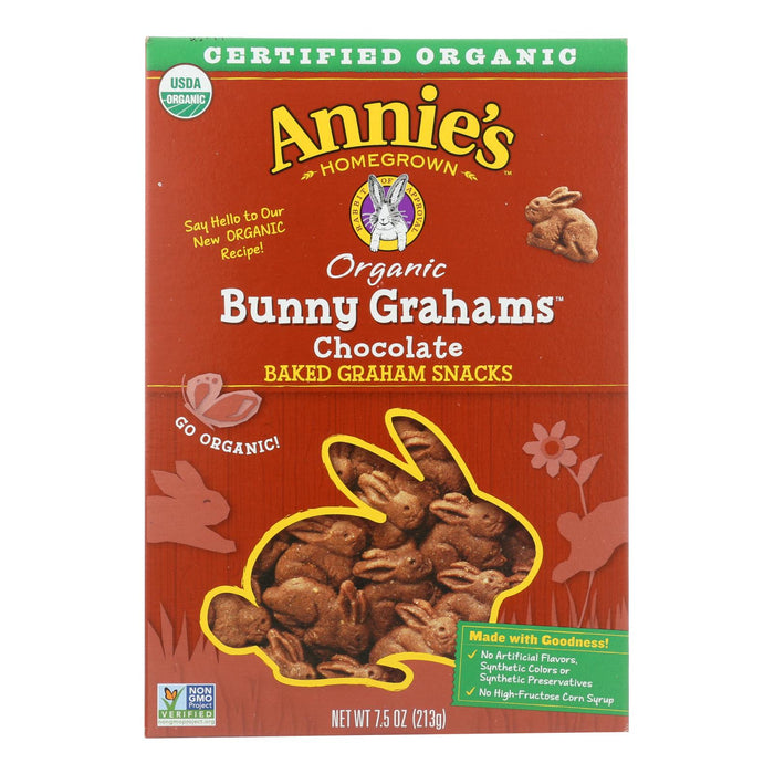 Annie's Homegrown Bunny Grahams Chocolate (12-Pack, 7.5 Oz. Each)