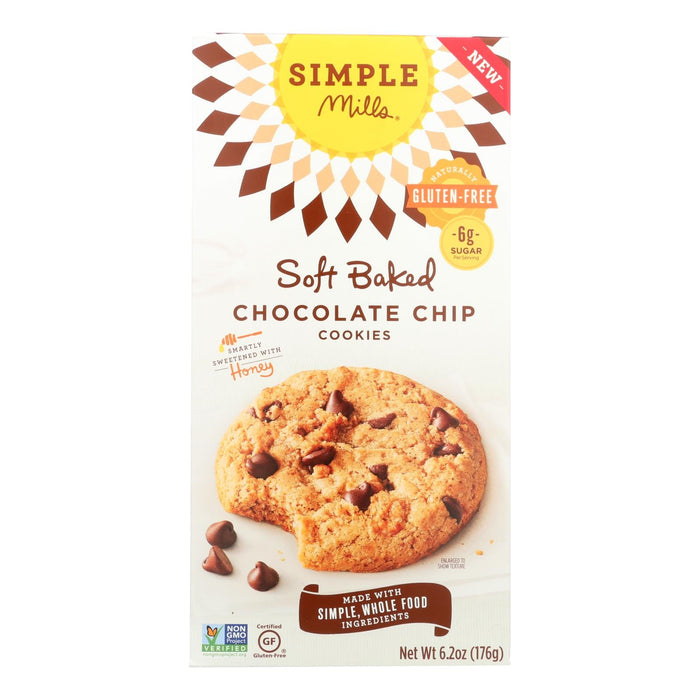 Simple Mills Almond Flour Chocolate Chip Cookies - Pack of 6 - 6.2 Oz.