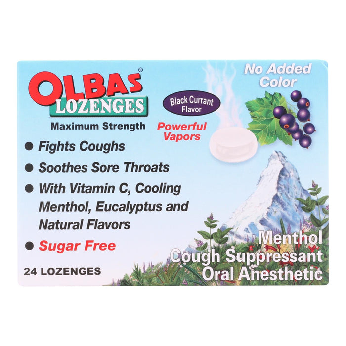 Olbas Lozenges Black Currant Menthol  - 24 Ct