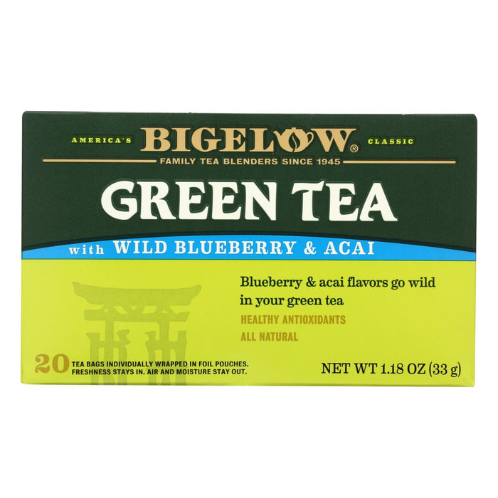 Bigelow Blueberry Green Tea, 6-Pack (20 Bags per Pack)