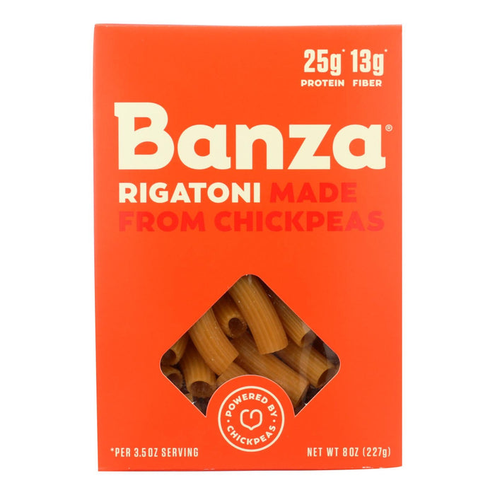 Banza Chickpea Rigatoni Pasta: 6-Pack, 8 Oz. Each