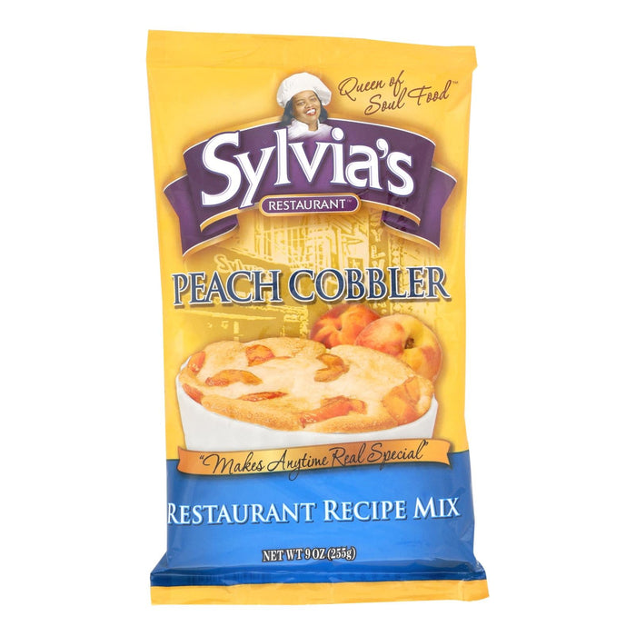 Sylvia's Peaches and Cream Cobbler Bake Mix, 9 Oz. (Pack of 9)