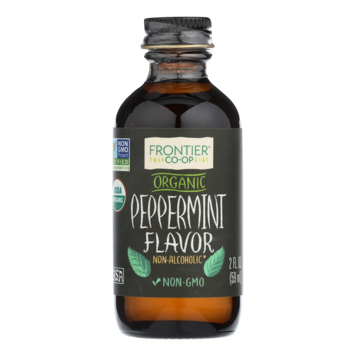 Frontier Herb - Organic  Peppermint Flavor, 2 Oz.