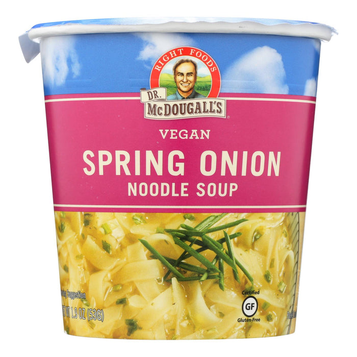 Dr. McDougall's Vegan Spring Onion Noodle Soup, Big Cup (Pack of 6 - 1.9 Oz. Each)