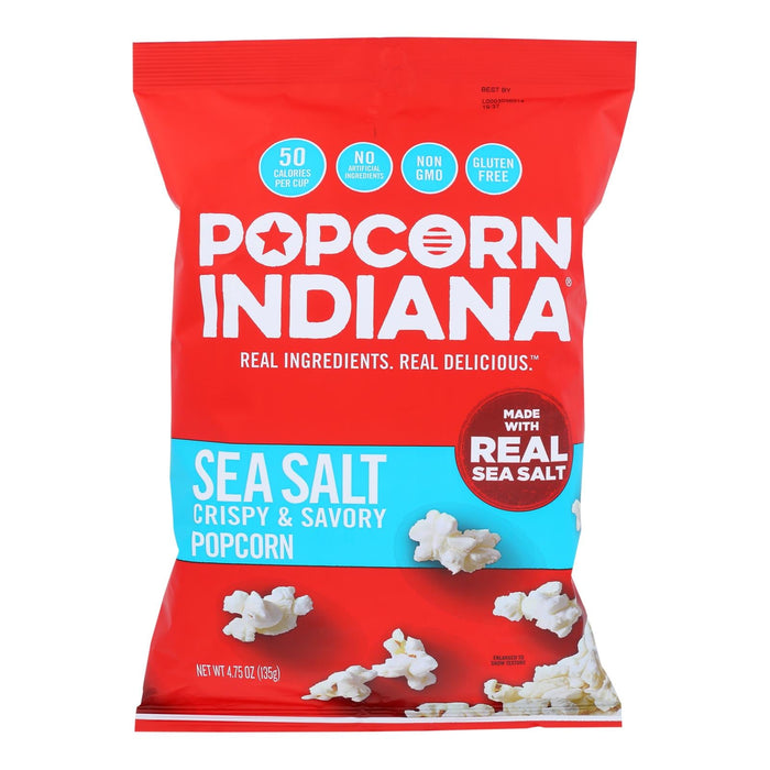 Popcorn Indiana Sea Salt Popcorn - 4.75 Oz. (12-Pack)