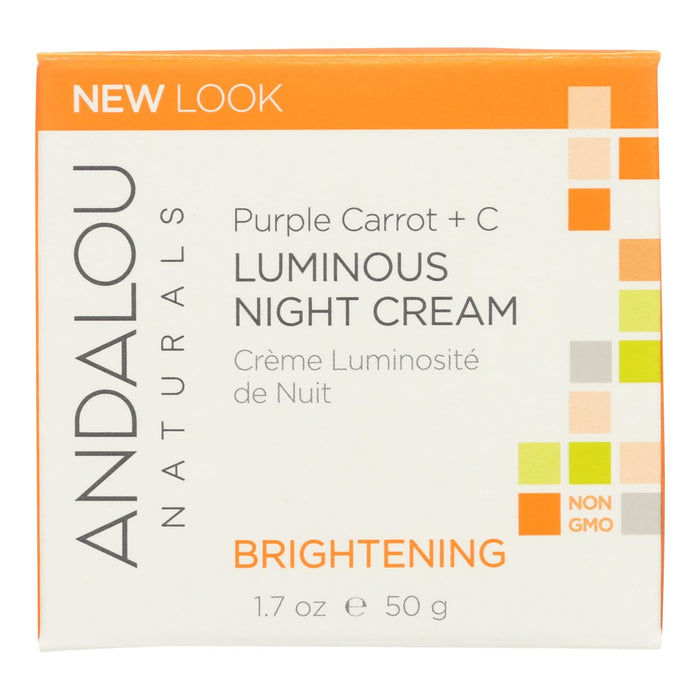 Andalou Naturals Night Cream: Purple Carrot + C Brightening (1.7 Oz.)