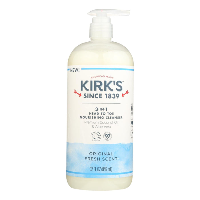 Kirk's Original Fresh 3-in-1 Cleanser, 32 Fl Oz