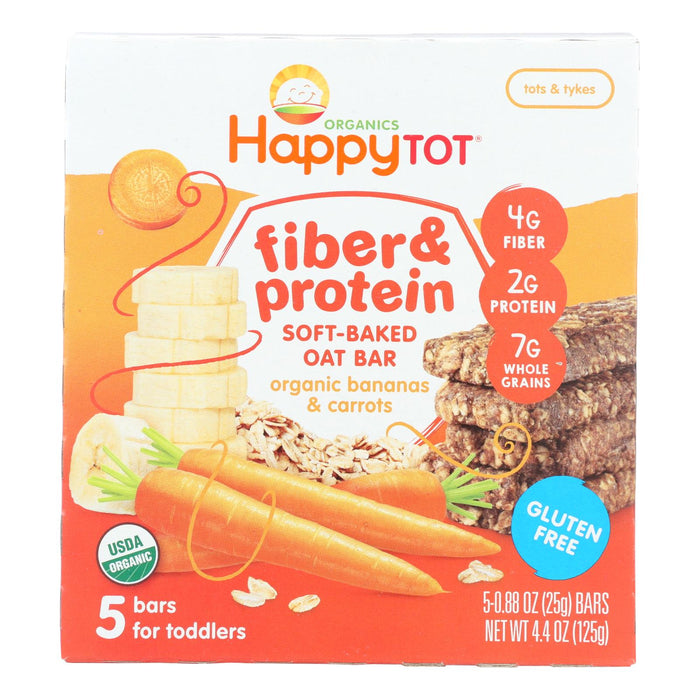 Happy Tot Fiber & Protein Apple, Peach, Pumpkin & Cinnamon Purees (Pack of 6) - 0.88 Oz.