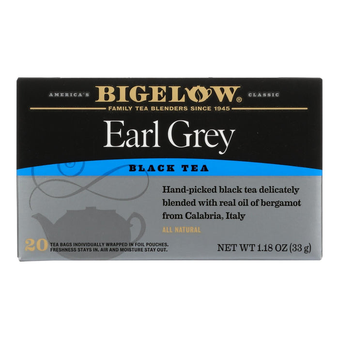 Bigelow Earl Grey Gourmet Black Tea, Pack of 6, 20 Count Tea Bags