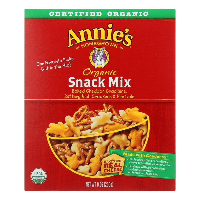 Annie's Homegrown Organic Snack Mix Bunnies (Pack of 12 - 9 Oz.) - Wholesome & Convenient Treat