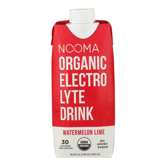 Nooma Electrolyte Drink - Organic - Watermelon Lime - Case of 12 - 16.9 fl.oz, 0.9°