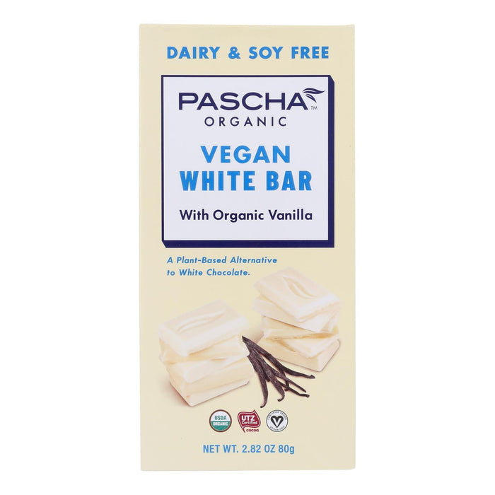 Pascha White Vegan Bar Chocolate (Pack of 10 - 2.82 Oz.)
