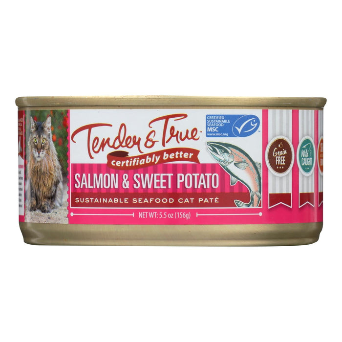 Tender & True Salmon & Sweet Potato Cat Food Variety Pack (24 x 5.5 Oz.)