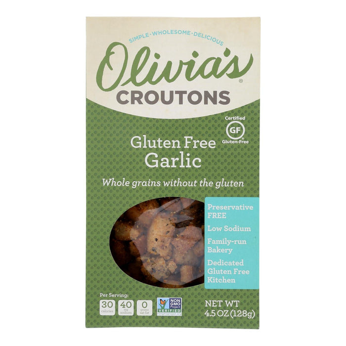 Olivia's Garlic Gluten-Free Croutons (Pack of 6 - 4.5 Oz.)