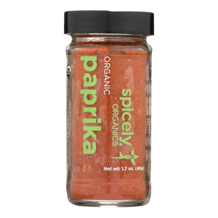 Spicely Organics Paprika Powder, Pure & Natural, 3 x 1.7 oz
