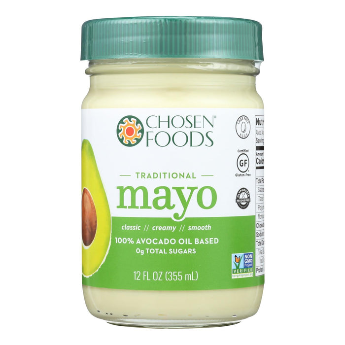 Chosen Foods Avocado Oil Mayo, 6 x 12 Oz. Pack