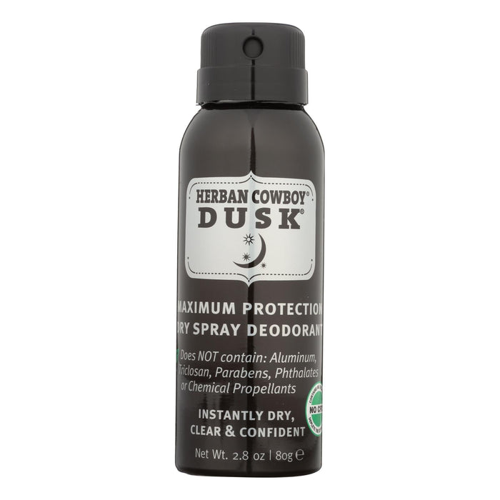 Herban Cowboy Dusk Deodorant Dry Spray, 2.8 Oz.