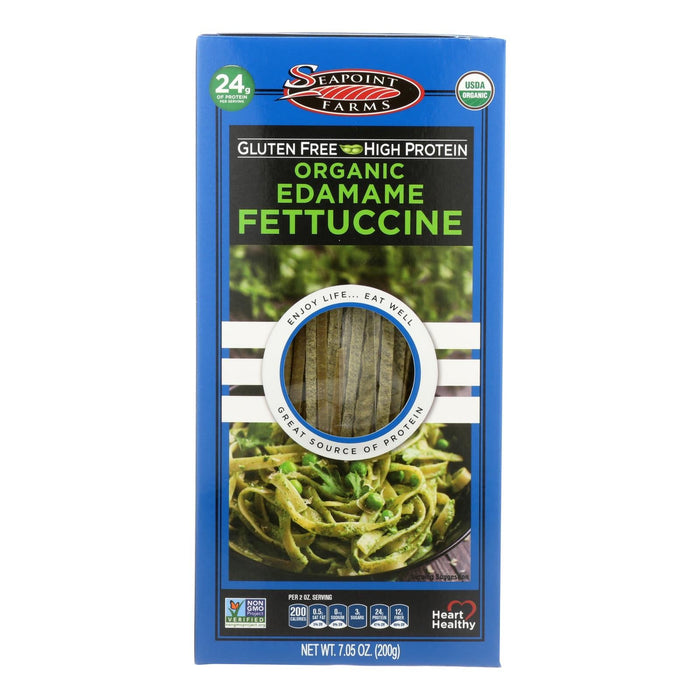 Seapoint Farms Edamame Fettuccine, Plant Based Fettuccine Pasta, 7.5 Oz (Pack of 12)