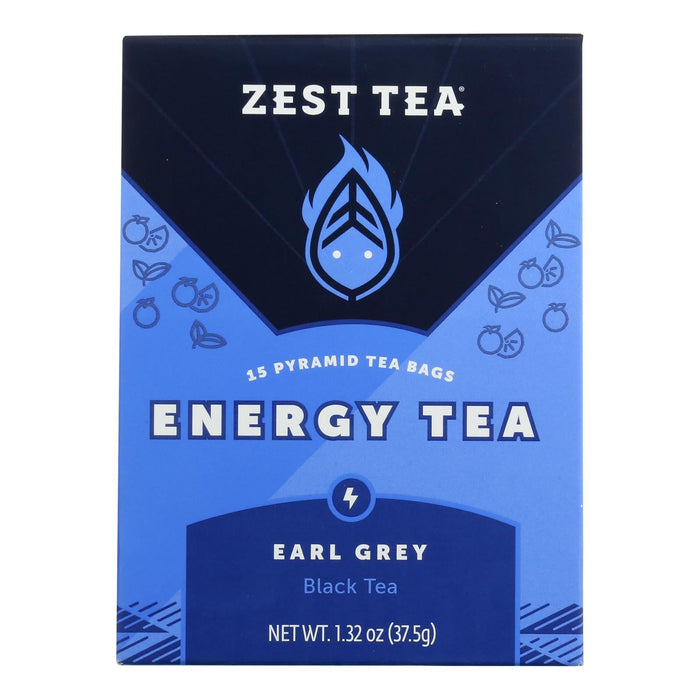 Zest Tea Earl Grey Premium Energy (Pack of 6) - 1.32 Oz.