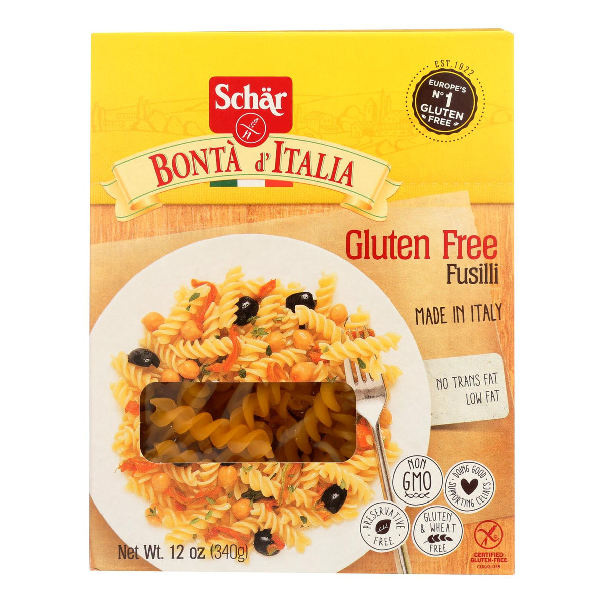 Schar Gluten Free Fusilli Pasta 10 Pack 12 Oz Per Box Specialty schar-gluten-free-fusilli-pasta-10-pack-12-oz-per-box-specialty