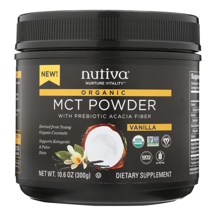 Nutiva Premium Vanilla MCT Powder - 10.6 Oz