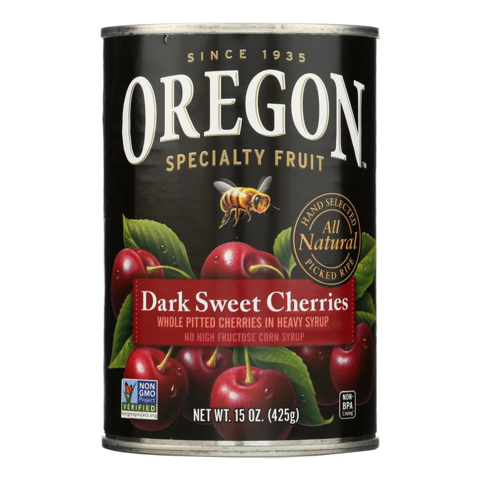Oregon Fruit Pitted Dark Sweet Cherries in Heavy Syrup, 8 Count - 15 Oz. Each