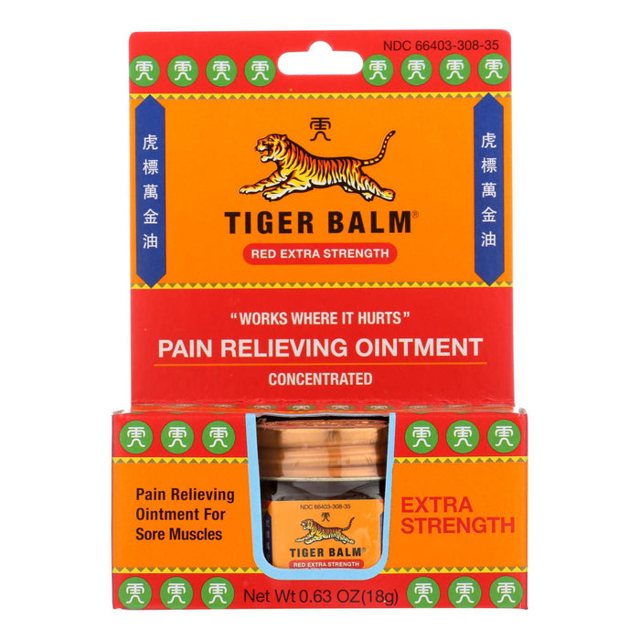 Tiger Balm Extra Strength Pain Relieving Ointment - 0.63 Oz 6-Pack