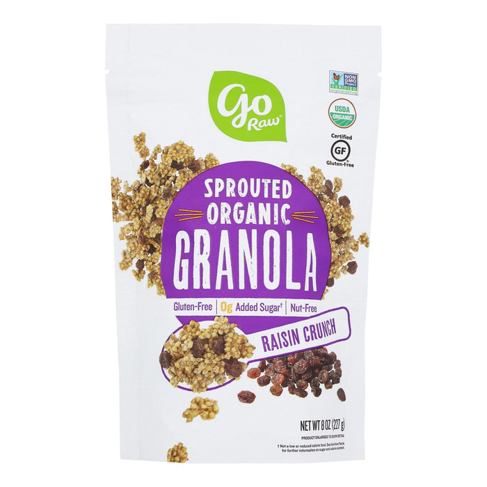 GoRaw Granola, Sport Raisin Crunch, Pack of 6 - 8-Ounce