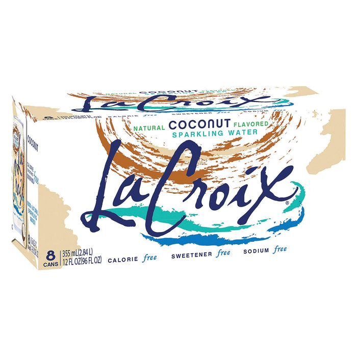 Lacroix Sparkling Water, Coconut, 12 Fl Oz Can, 3 Pack