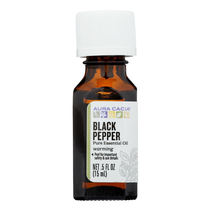 Aura Cacia Black Pepper Essential Oil, 0.5 Fl Oz