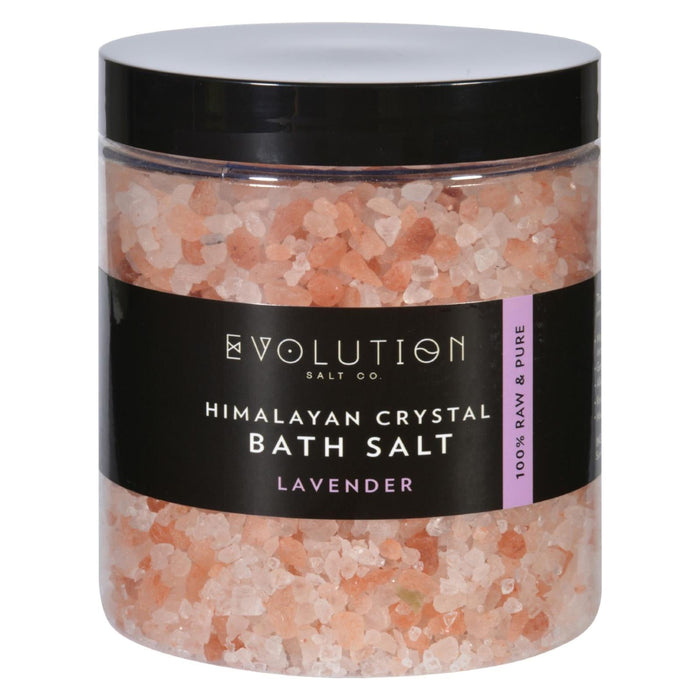 Evolution Salt Himalayan Coarse Lavender Bath Salt - 26 Oz.