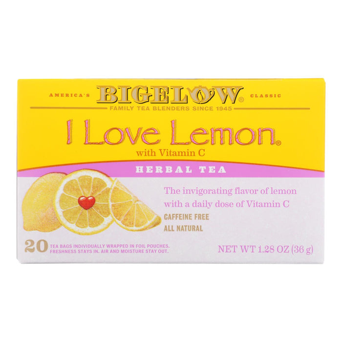 Bigelow Tea I Love Lemon Herb Tea Bags, 20 Count (Pack of 6)