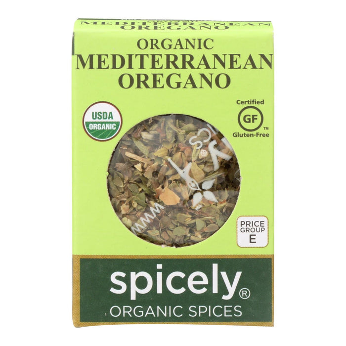 Spicely Organics Organic Oregano, 6 x 0.15 Oz