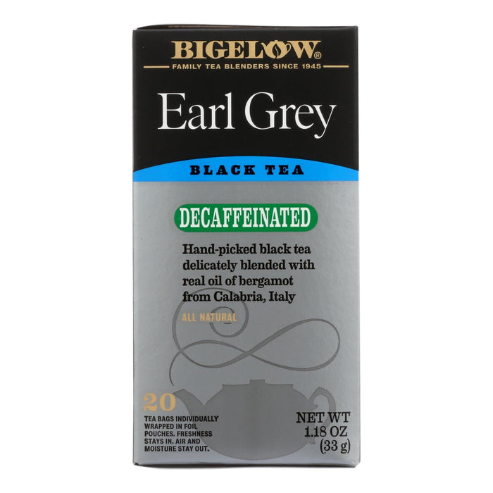 Bigelow Decaffeinated Earl Grey Black Tea, 20 Tea Bags (Pack of 6)