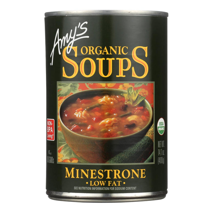 Amy's Organic Low-Fat Minestrone Soup, 12-Pack, 14.1 Oz. Per Can