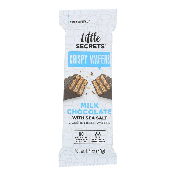 Little Secrets Crispy Wafer Cookies Salted Milk Chocolate 1.4 Oz. (Pack of 12)