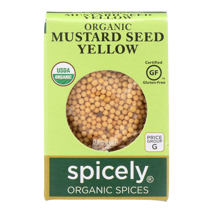 Spicely Organics Organic Yellow Mustard Seeds - 0.45 Oz.