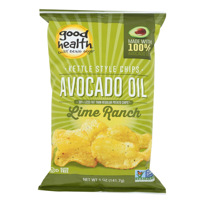 Good Health Kettle Chips Avocado Oil Lime Ranch - 12 - 5 Oz. Bags