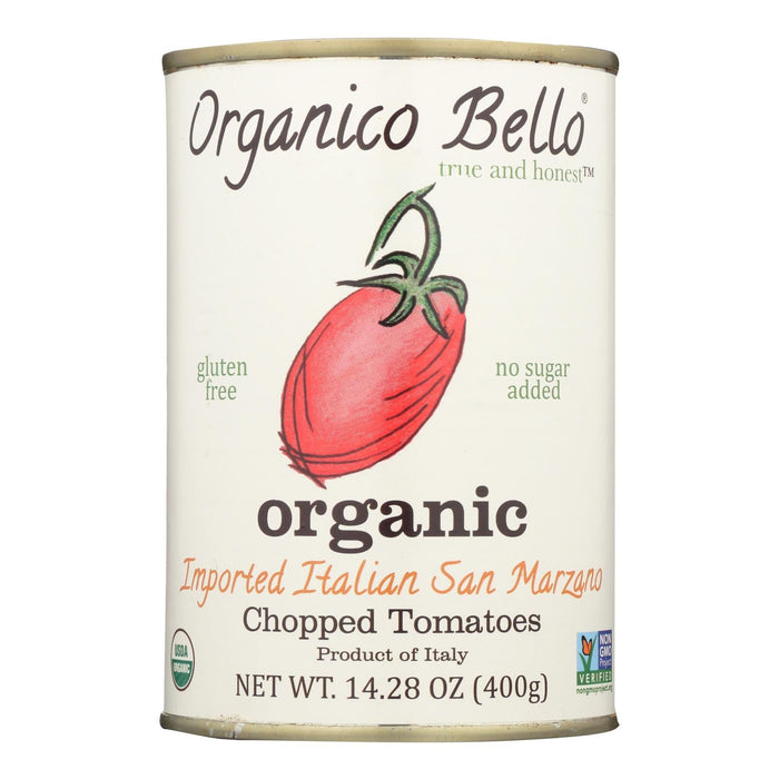 Organico Bello Chopped Tomatoes, 14.28 Oz. (Pack of 12)