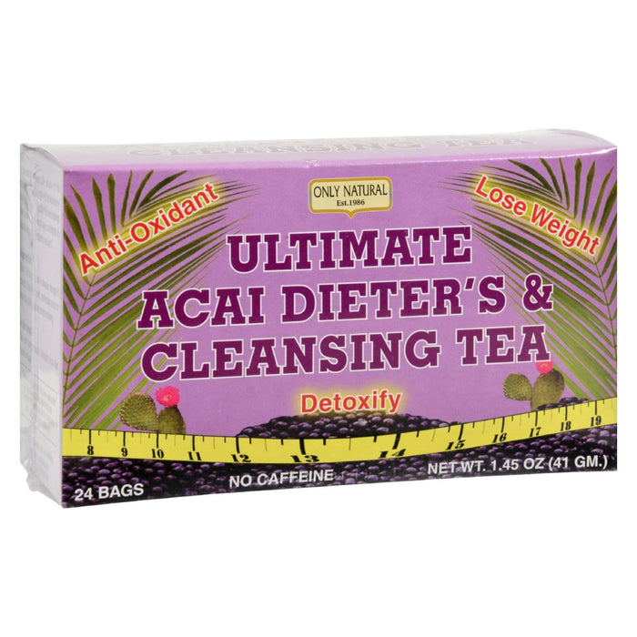 Only Natural Ultimate Acai Dieter's and Cleansing Tea, 24 Tea Bags